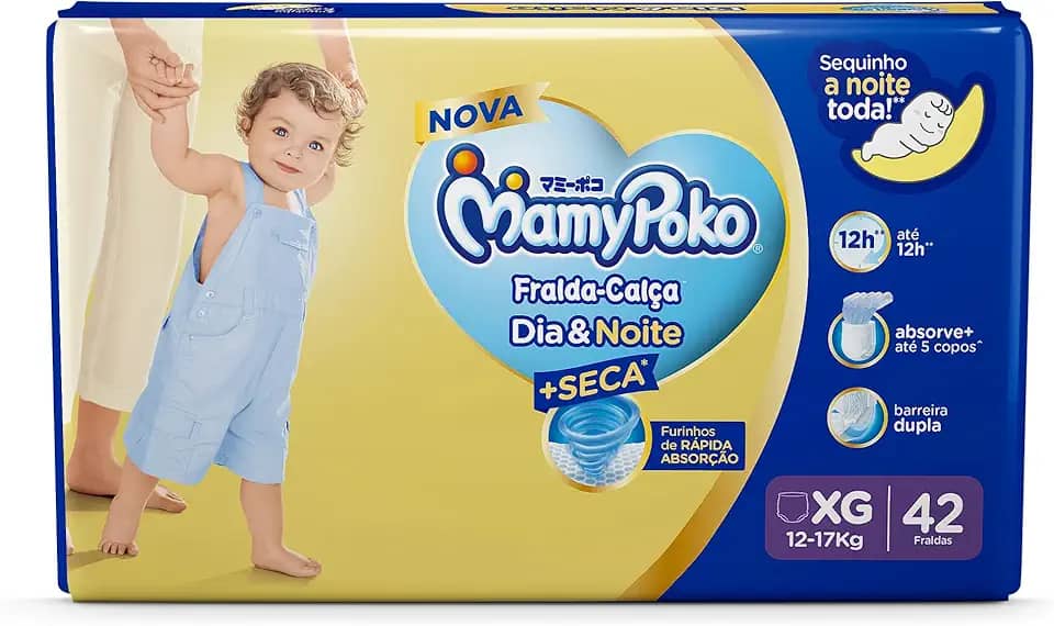 MamyPoko Fralda-Calça Dia&Noite Xg 42 Unidades