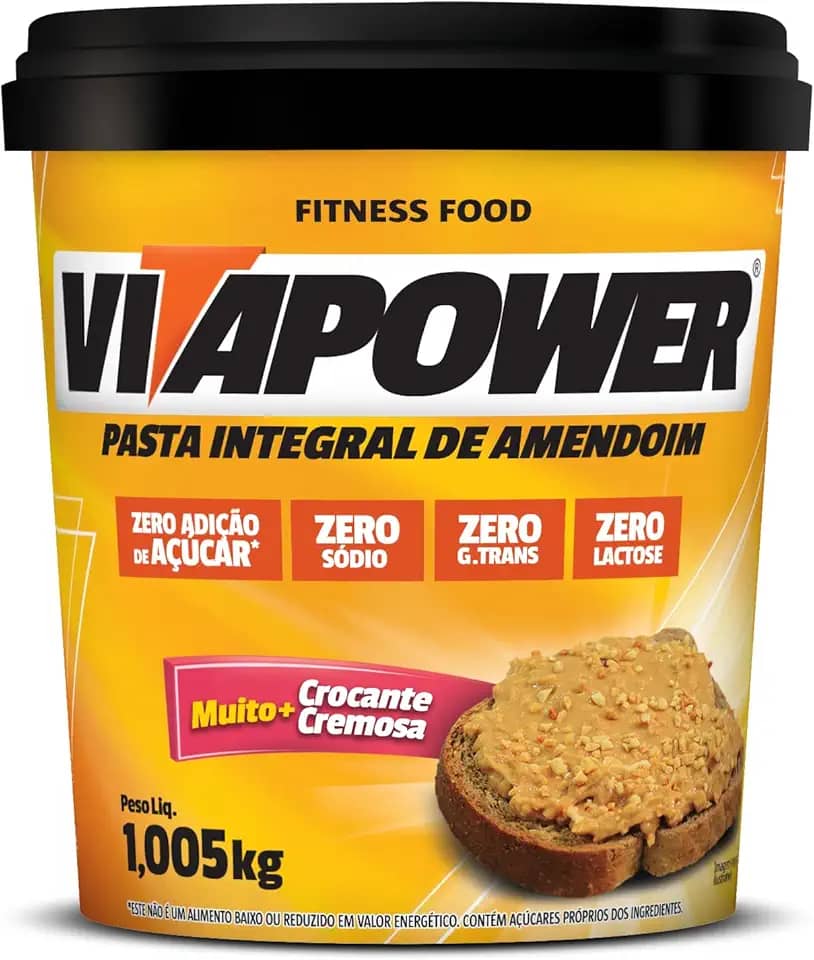 Vitapower - Pasta de Amendoim Crocante Integral - 1,005Kg