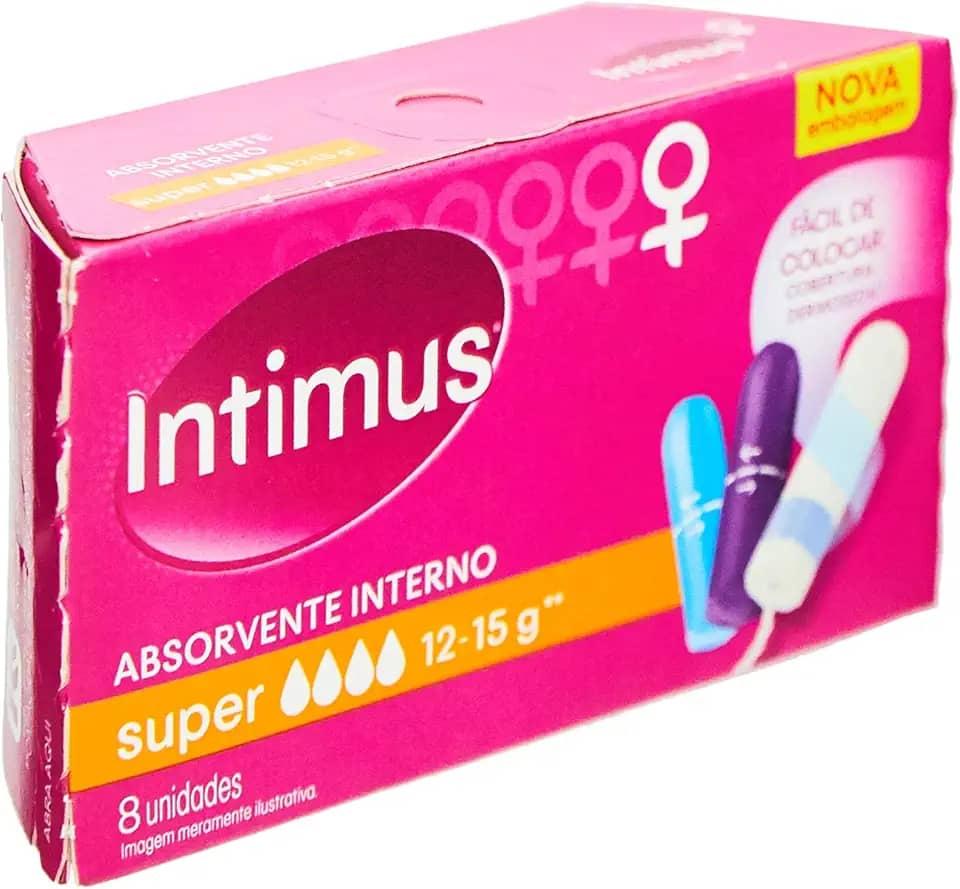 Absorvente Interno Intimus Super 8 Unidades