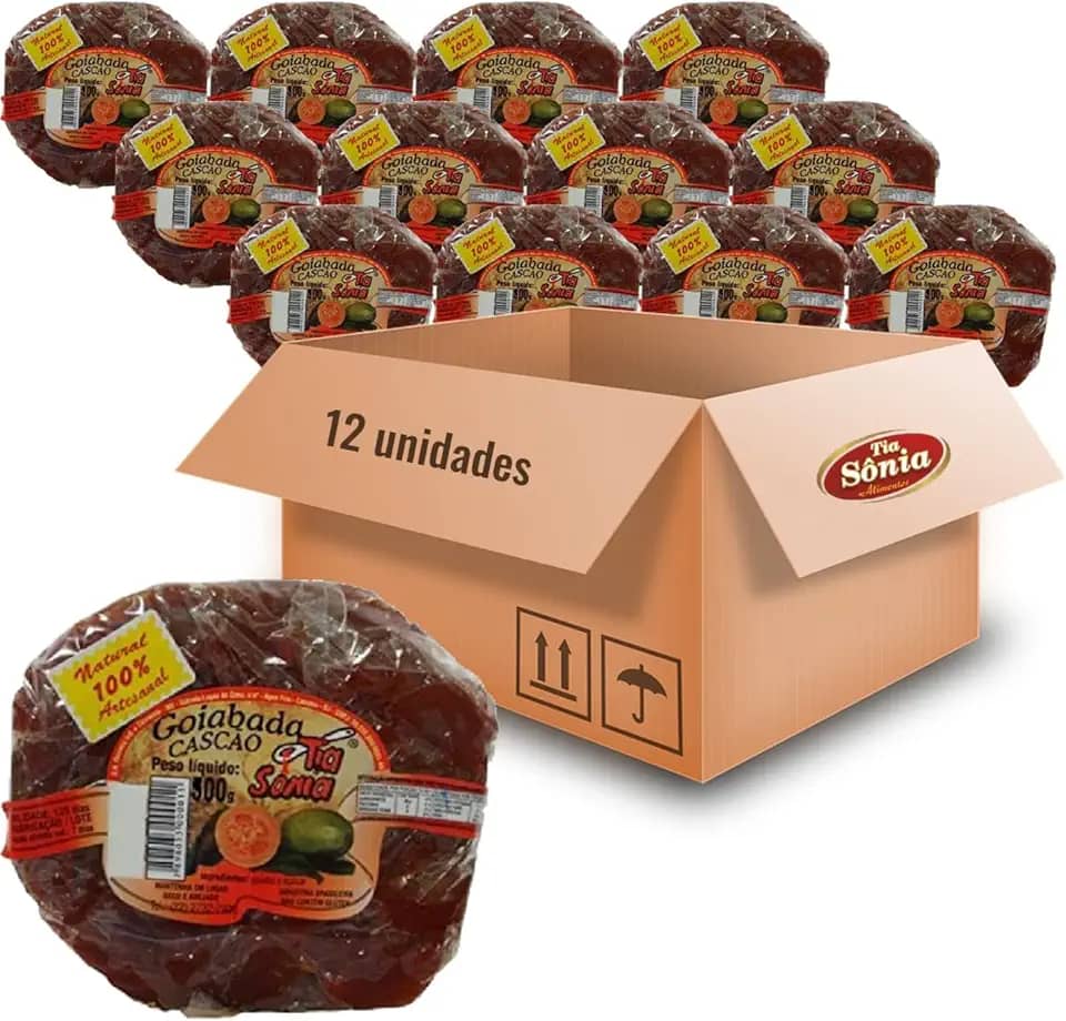 Kit c/ 12und Goiabada Cascão Tradicional TIA SONIA 300g