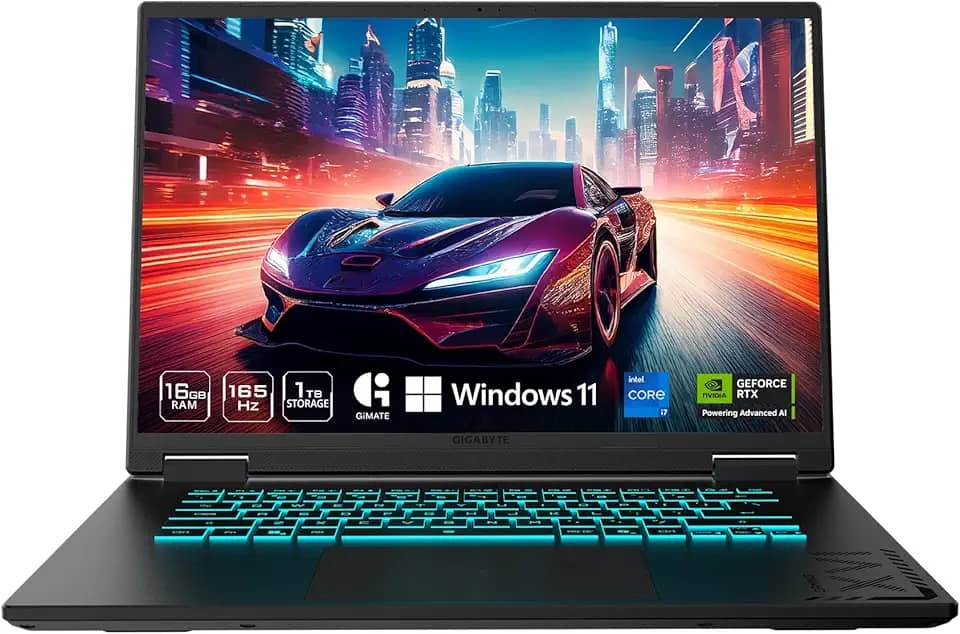 Gigabyte Notebook Gamer A16 CWHI3US894SH, Intel Core i7-13620H, RTX 5070 8GB, 16GB RAM, SSD 1TB, Tela 16' FHD+ 165Hz, Windows 11, Preto