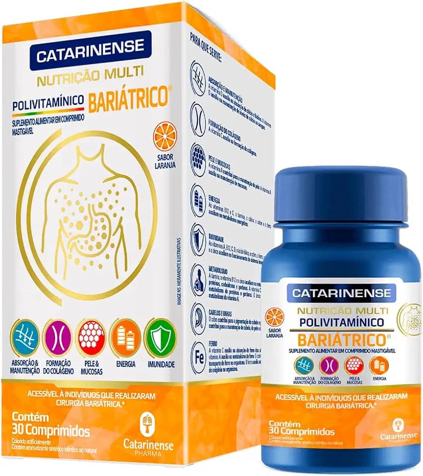 Polivitamínico Bariátrico - 30 Comprimidos - Catarinense