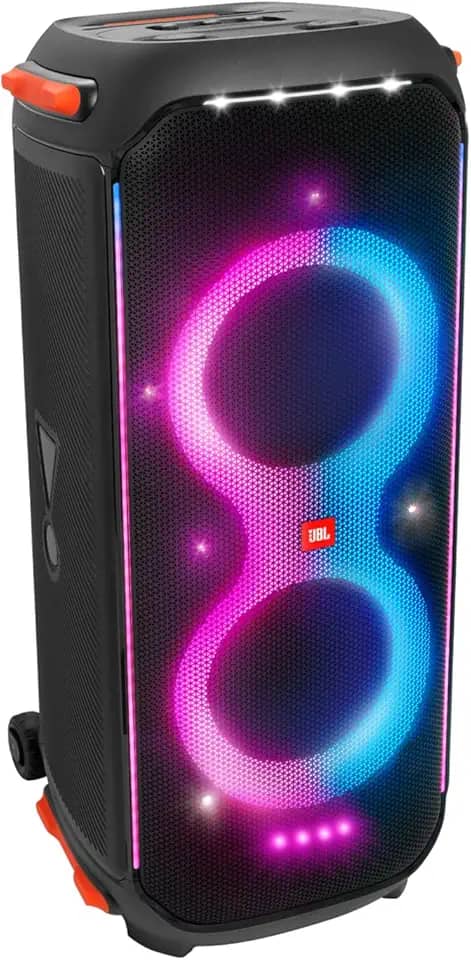 JBL Alto-falante portátil para festa PartyBox 710 Bluetooth com luz integrada e design à prova de respingos