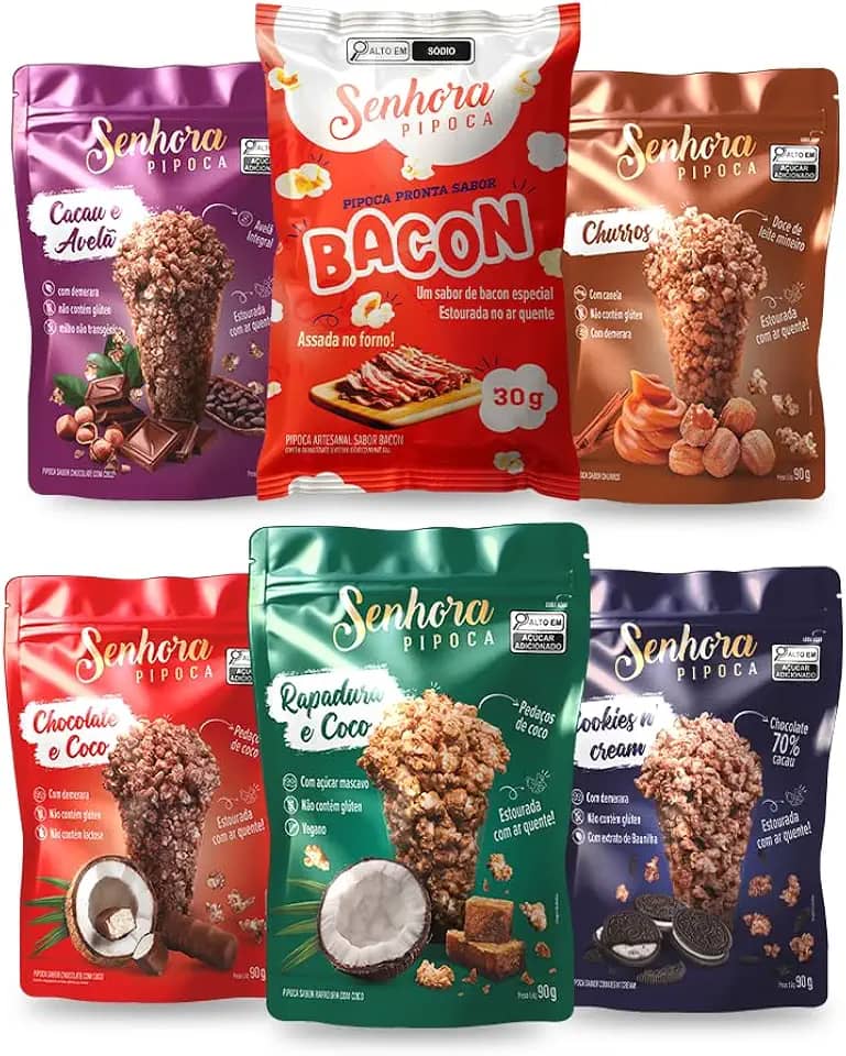 Kit Cinema Pipoca Gourmet Pronta