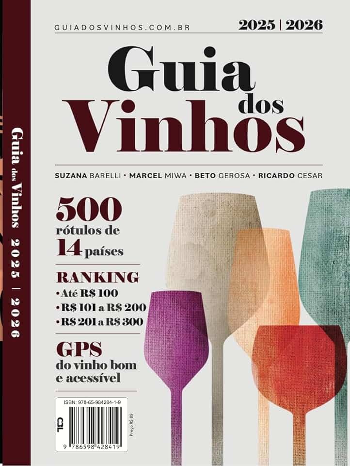 Guia dos Vinhos 2025/2026, Guia Completo com 500 Rótulos de 14 Países, Avaliação de Vinhos por Faixa de Preço,