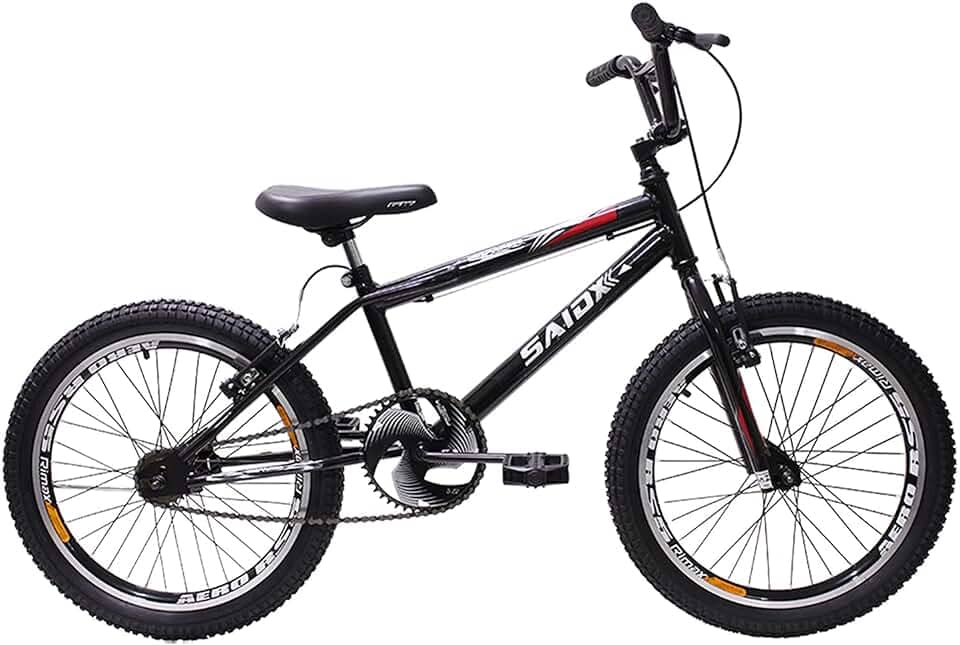 Bicicleta Aro 20 Bmx Cross Freestyle Saidx (Preto)