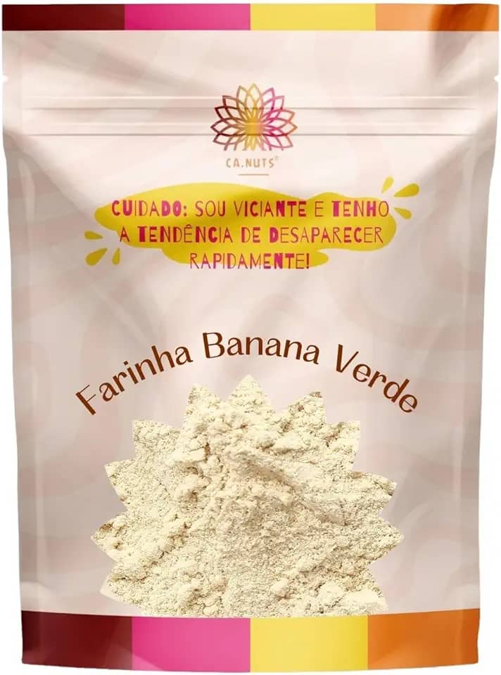 Farinha de Banana Verde Premium | Marca Ca.Nuts (500, Gramas)