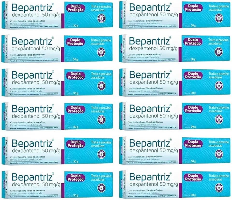 Kit 12 Pomada Bepantriz Dupla Proteção Dermo 30g - Cimed