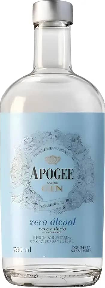 APOGEE Gin Zero Álcool Premium, Bebida Não Alcoólica, 750ml, Sabor Complexo e Refrescante