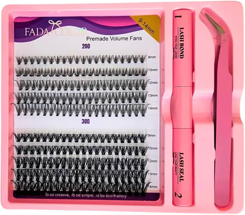 Cílios Tufinho Laganaku ou Fada Color Leves, Reutilizáveis e Efeito Profissional (20P30P Fada Color)