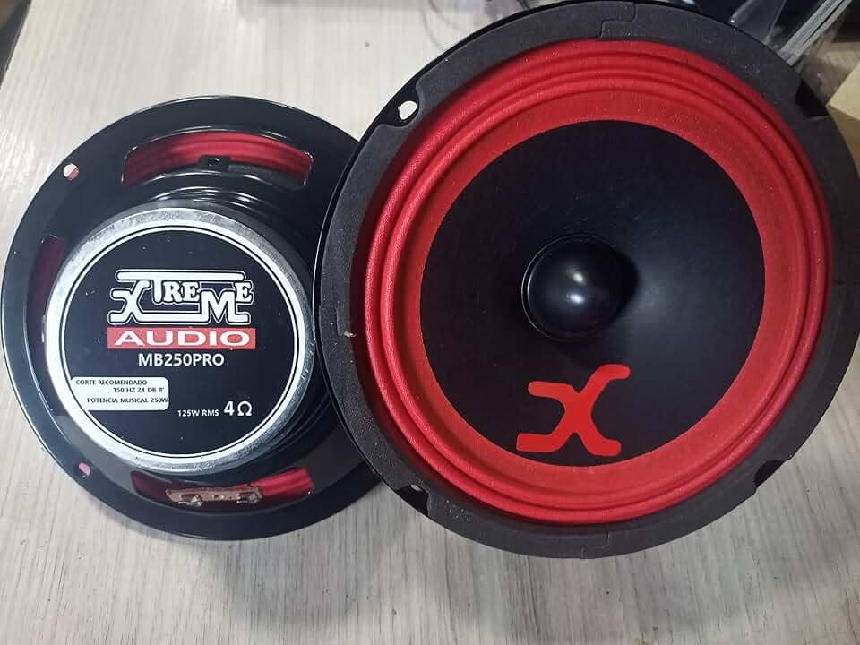 XTREME audio Par De Alto Falante Medio Grave 6 Polegadas Oferta = zeta zetta evok