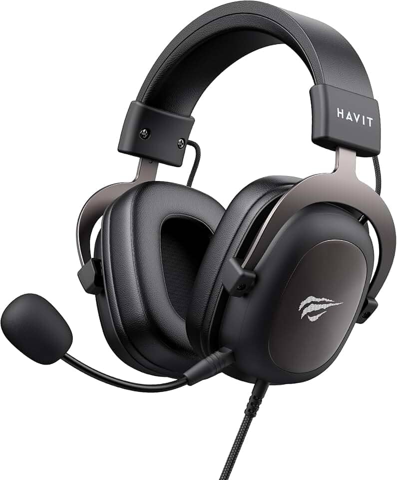 Havit Headphone Fone de Ouvido H2002d, Gamer, com Microfone, Falante 53mm, Plug 3, 5mm: compatível com XBOX ONE e PS4, HAVIT, HV-H2002d