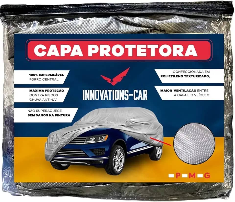 Capa Para Cobrir Carro Forrada 100% Impermeável Anti-uv (P)