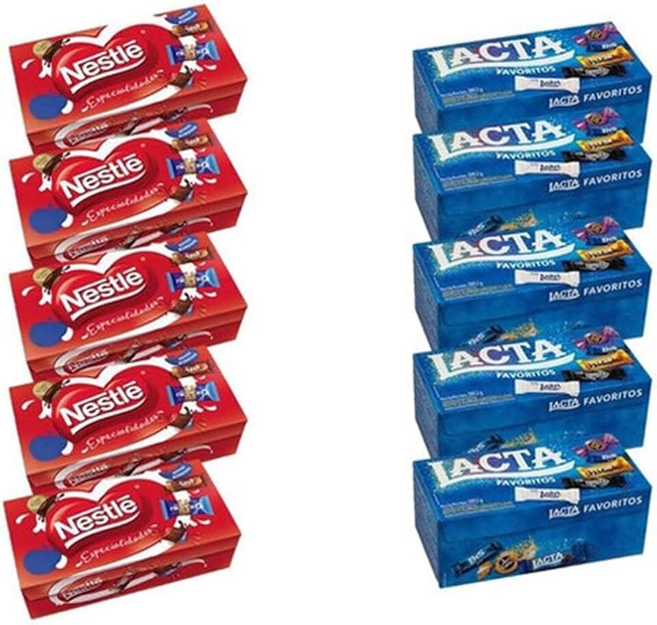 Kit C/10 Caixas De Bombom - Nestle E Lacta