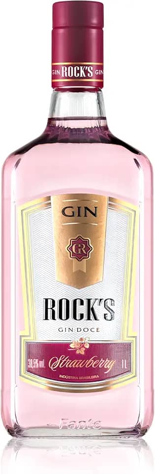 Rocks Gin Rocks Stramberry 995 Ml Sabor 1L