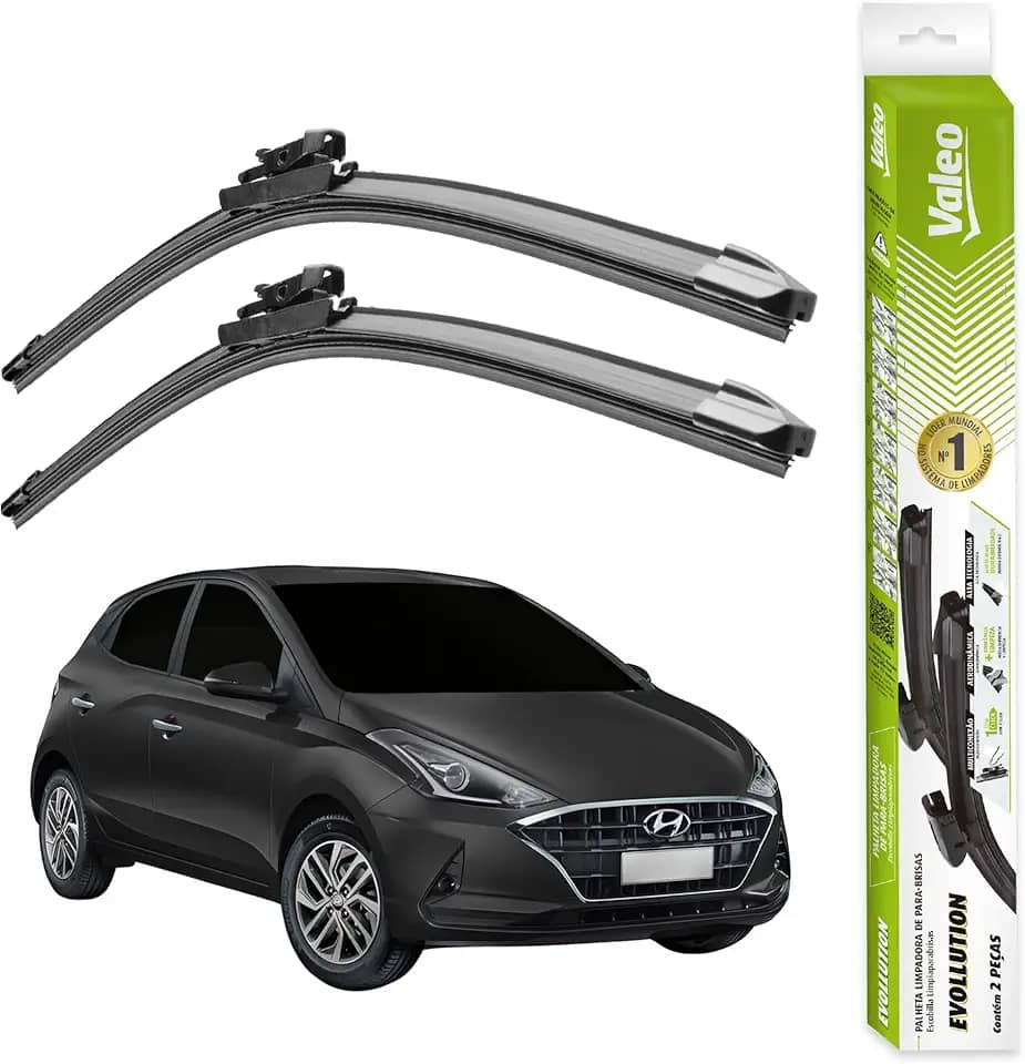 Par De Palheta Limpador Parabrisa Original V-aleo Evollution (H yundai HB20 - Ano 2020 a 2025)