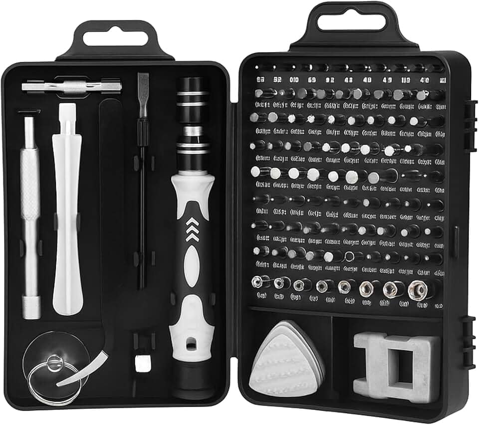 Conjunto De Chaves De Fenda 115 Peças | Kit De Ferramentas Driver Magnético | Conjunto De Chaves De Fenda De Precisão Eletrônica Para Reparo De Computador, Telefone Celular, PC, Iphone, Tablets
