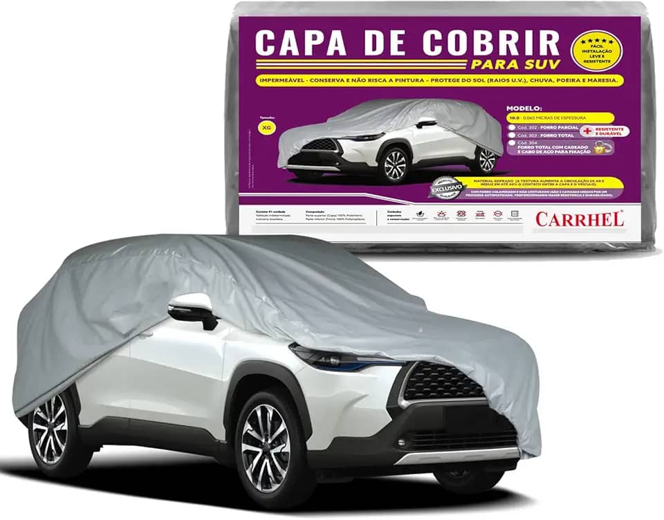 Capa para cobrir Suv 100% Forrada e impermeavel - Tamanho XG