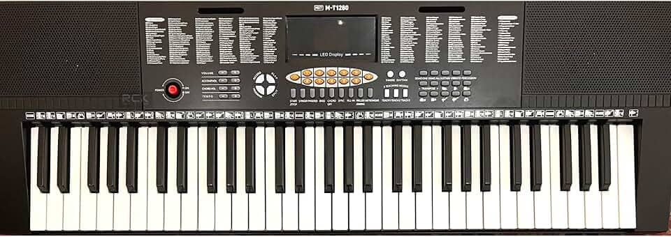 Teclado Musical Profissional 61 Teclas LCD Timbres e Ritmos