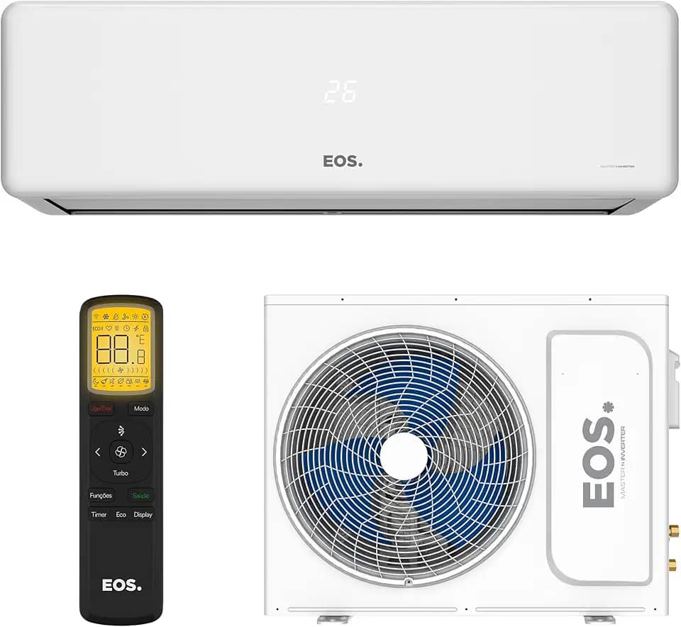 Ar-Condicionado Split Inverter 18000 BTUs EOS Master Inverter High Wall Quente e Frio EASM18001IQI/EASM18001IQE 220V