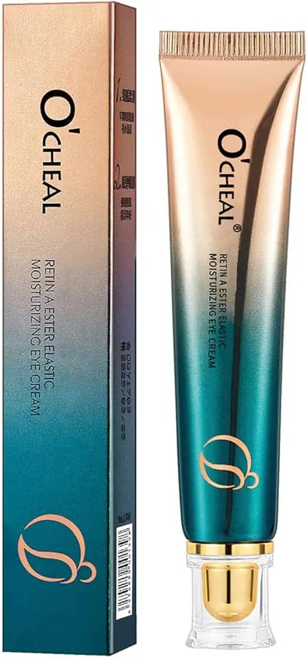 Creme de olhos Retinol para olheiras e bolsas sob os olhos, creme hidratante antienvelhecimento para os olhos noturno para clarear as rugas firmadoras e reparadoras. Linhas finas reduzem o inchaço (30