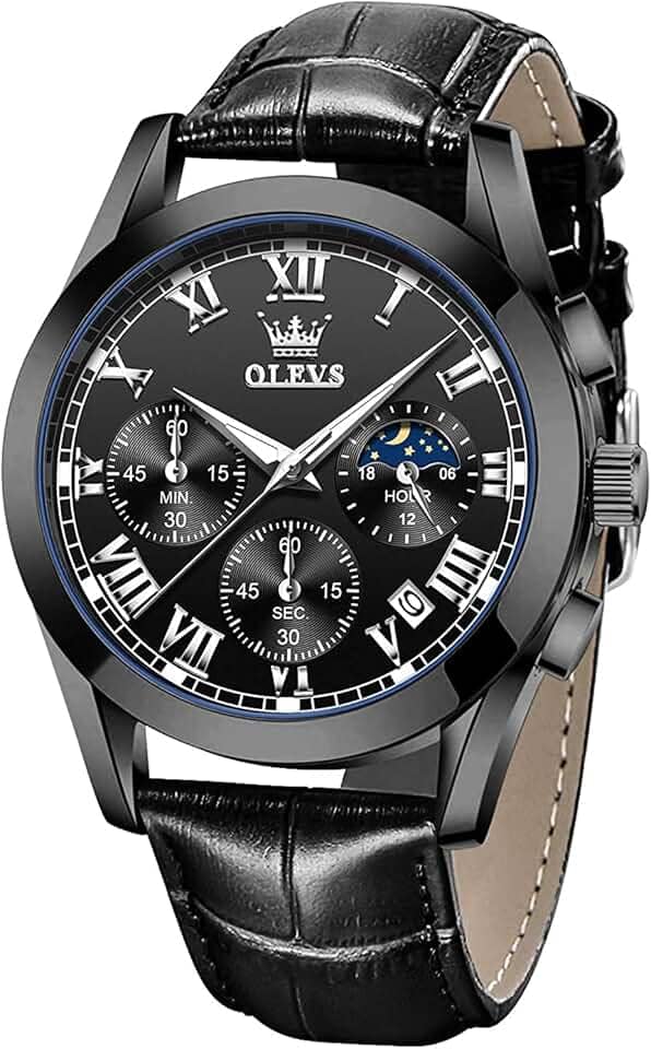 Homens De Luxo Relógio Marca Verde Impermeável Quartzo Relógio Olevs Multifuncional Com Três Olhos Luminosos Homem