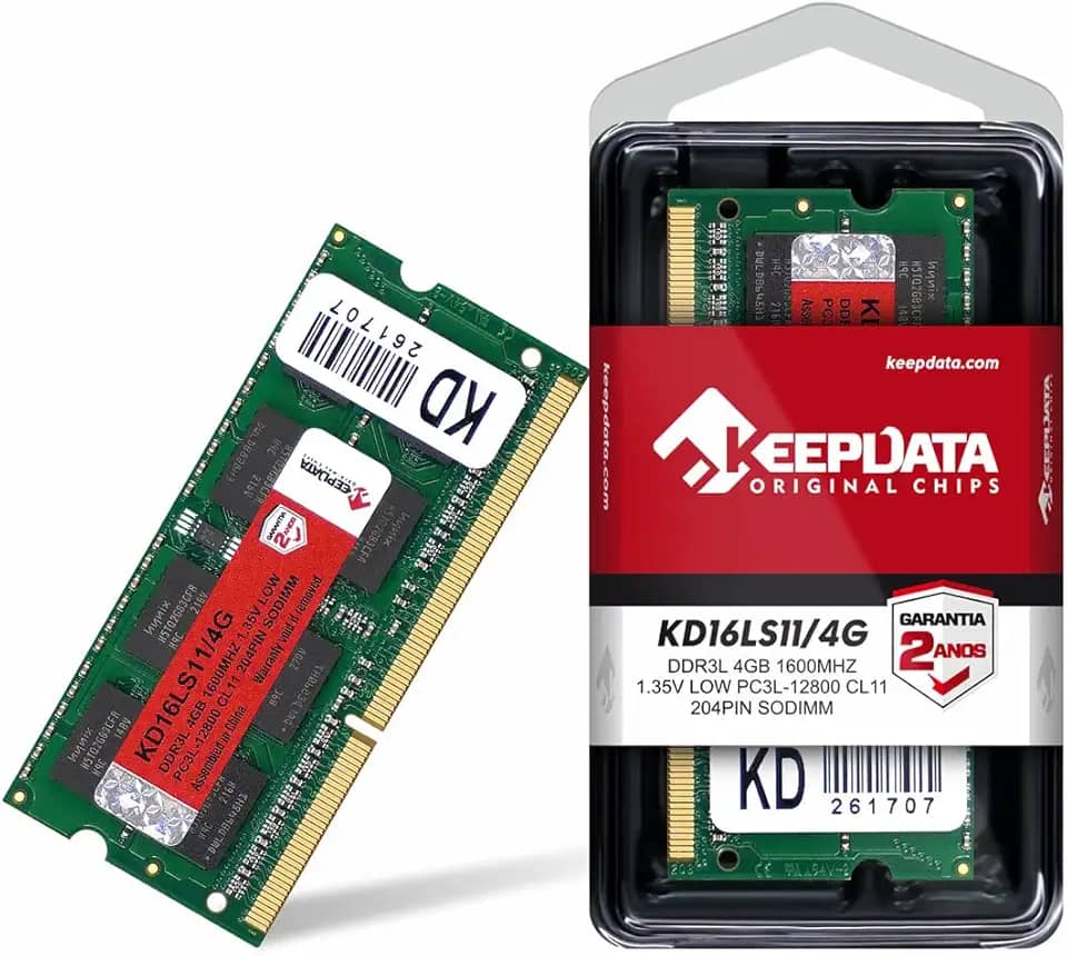 Memória RAM Para Notebook Ddr3l 4gb 1600mhz Keepdata Kd16ls11/4g