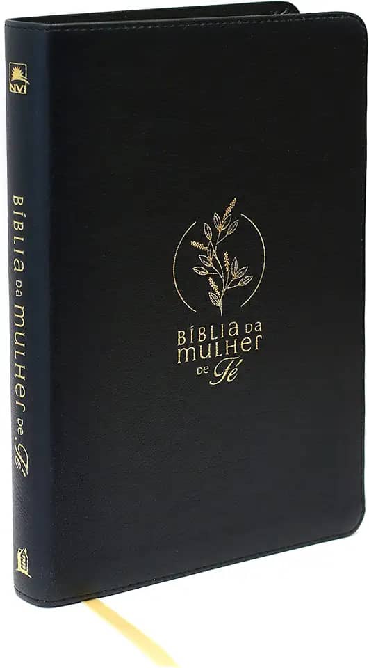 Bíblia da Mulher de Fé, NVI, Couro Soft, Preto