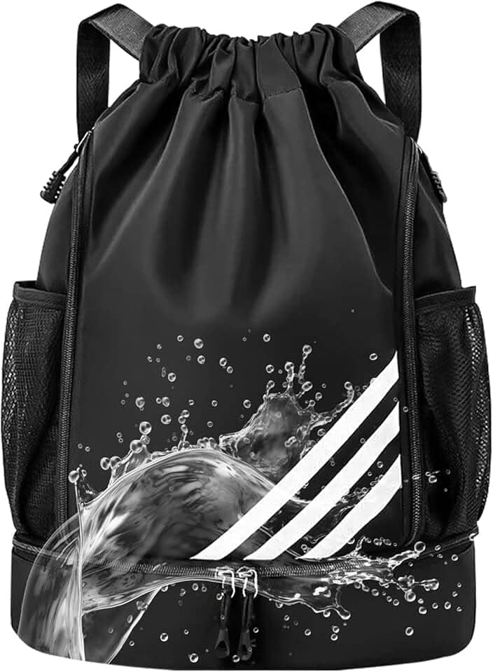 Mochila Esportiva Impermeável para Academia, Bolsa Grande com Compartimento para Tênis e Itens Molhados - Futebol e Treino