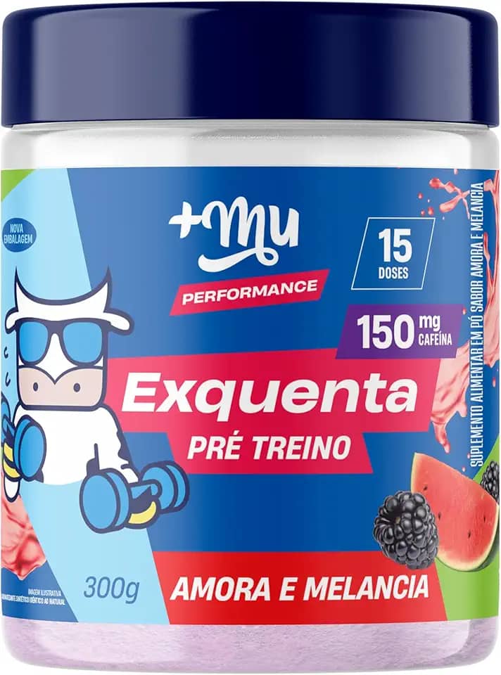 +Mu Pré Treino Exquenta Sabor Amora e Melancia - 300g