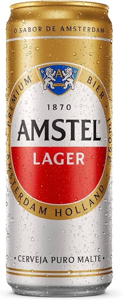 Amstel Cerveja Lager Puro Malte, Lata 350ml