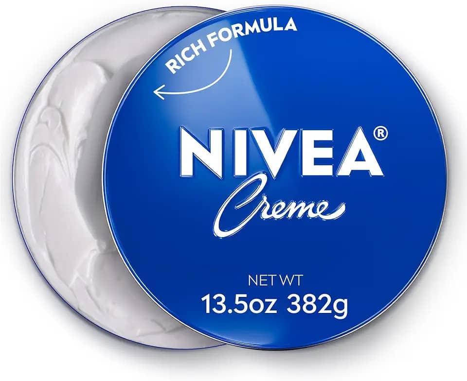 NIVEA Creme hidratante para o corpo, rosto e mãos para todos os tipos de pele, hidratante corporal rico com provitamina B5, lata de 400 ml