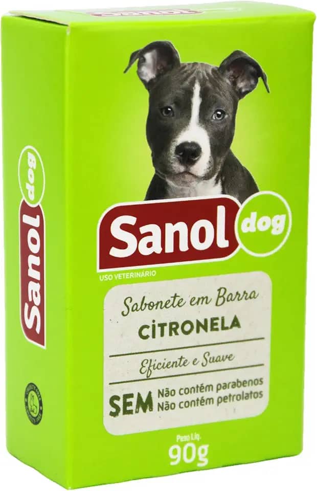 Sabonete Cão/gato Citronela 90g Sanol