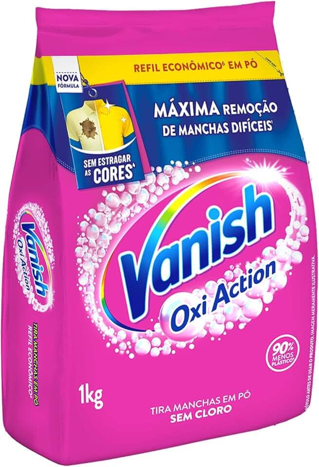 Vanish Multi Power Oxi Action - Tira Manchas em Pó, Refil Econômico para roupas coloridas,1kg