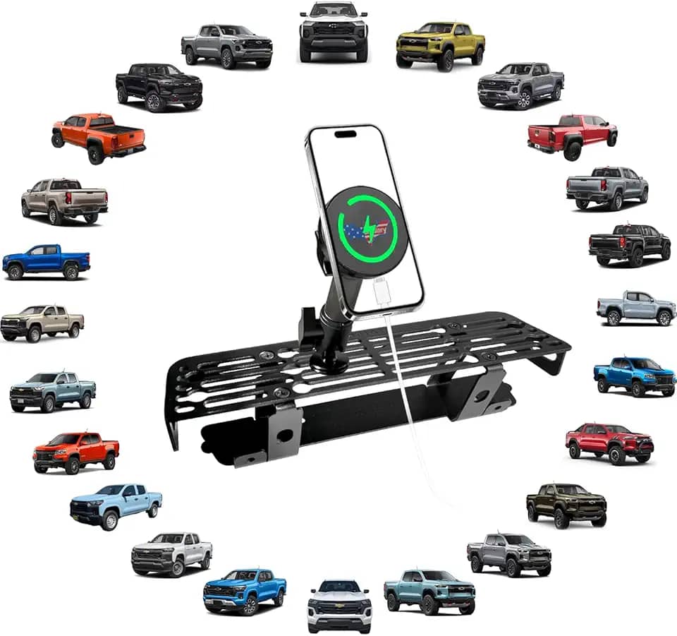 Suporte magnético para celular 2025 2026 Canyon Colorado compatível com tablet Canyon Colorado 2023-2026 e 2024 G MC Canyon Chevy Colorado Acessórios Suporte de metal para celular suporte de