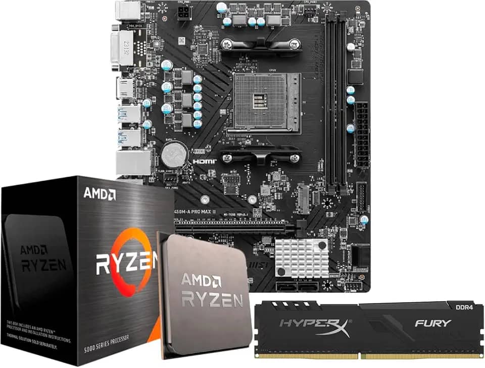 KIT UPGRADE, AMD RYZEN 5 5600G + Placa mãe B450M + 16GB memoria, Imagem Hitech