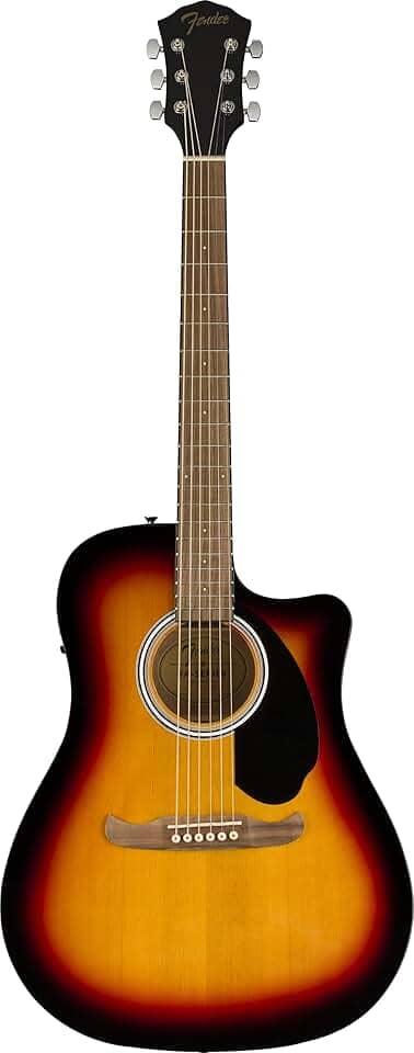 Fender Guitarra acústica Dreadnought FA-125CE, de 2 anos, Sunburst