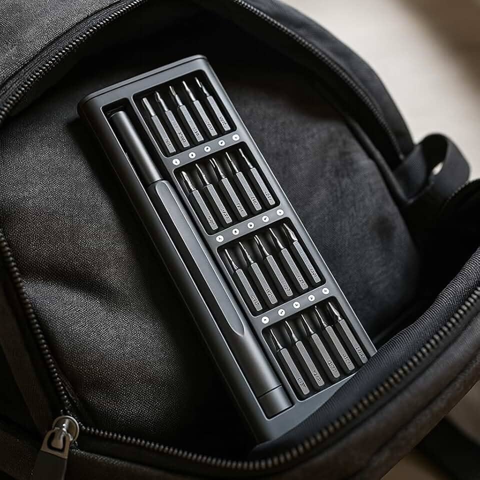 Kit Premium Chave De Fenda Magnética 25 Em 1 Para Eletrônicos, Celular, Notebook, Xbox, PC, Macbook, Marca VARENZIA