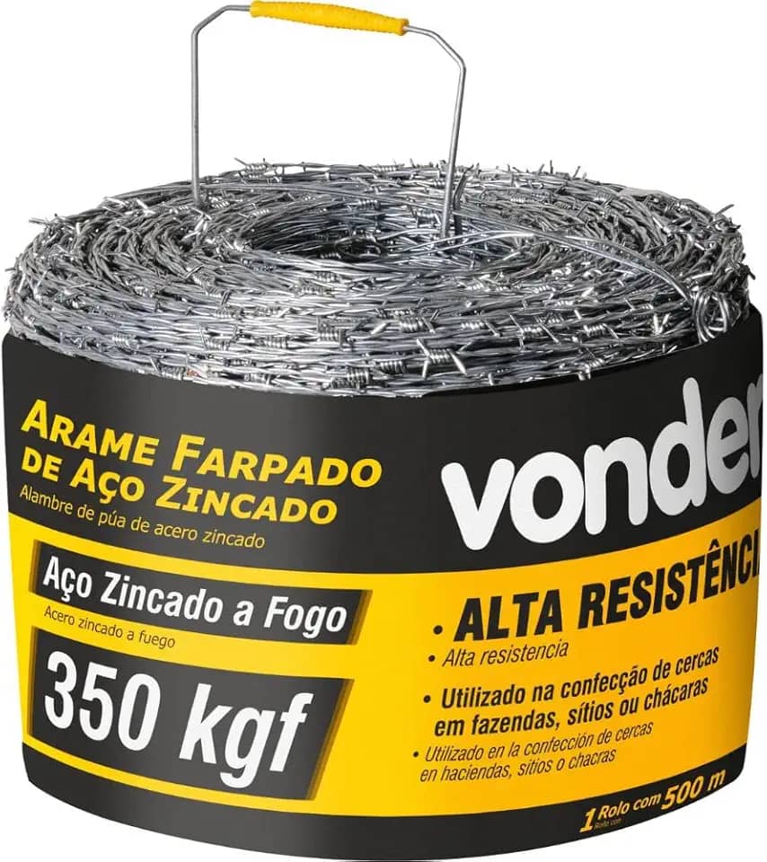 Arame Farpado 250kgf 500 metros - Vonder