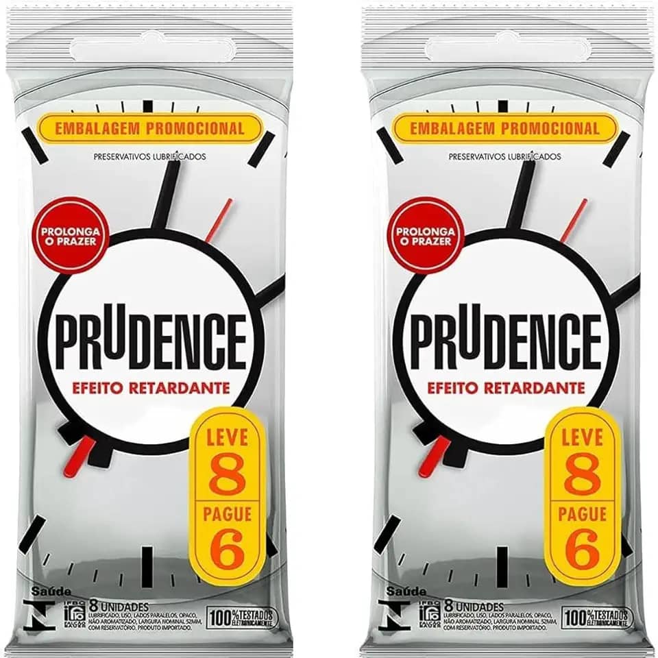 Kit Camisinhas Preservativo Prudence Efeito Retardante 16und