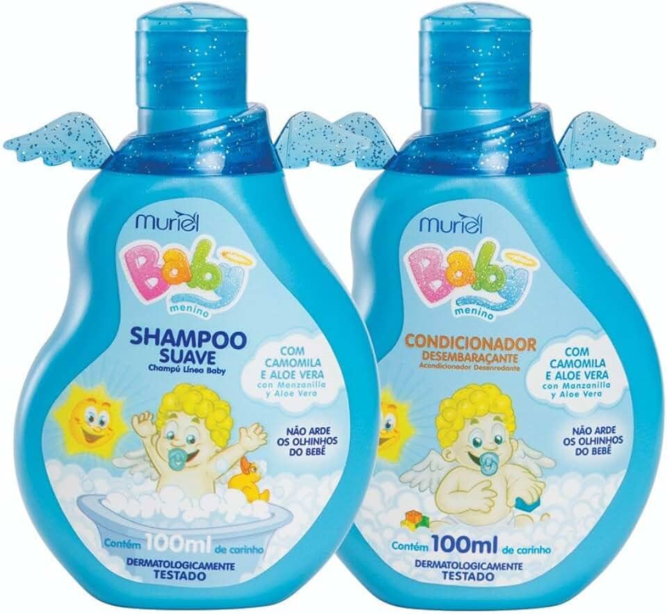 Kit Baby Menino Shampoo e Condicionador, Muriel, 100 ml, Muriel, 100 Ml