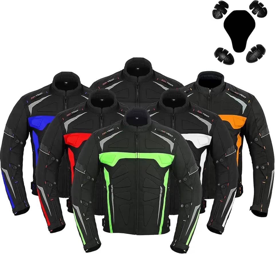 Jaqueta de motocicleta masculina impermeável CE blindada para motociclistas, casaco masculino e masculino.