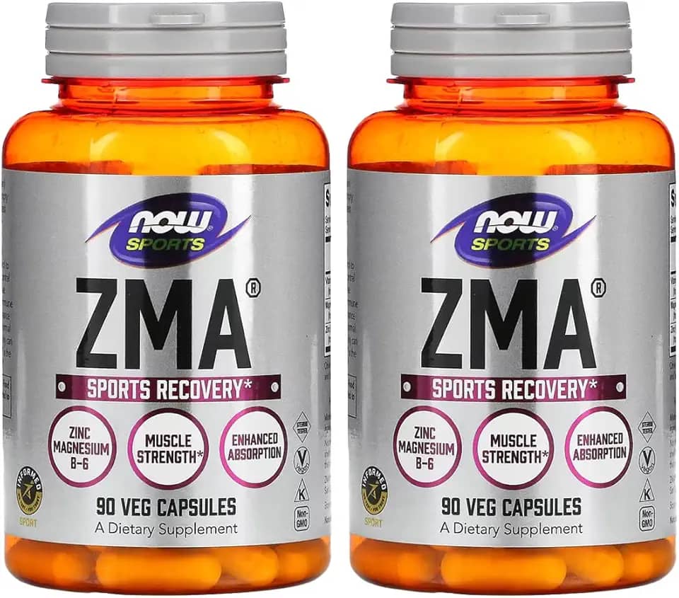 Now Foods ZMA Zinco Magnésio 800mg 90Caps 2 unidades Produto Importado