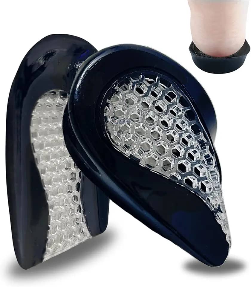 Palmilha Para Calcanhar Tratamento Esporão de Calcâneo e Alivio da Dor Gel Anti-Impacto Para Uso Diário (Único)