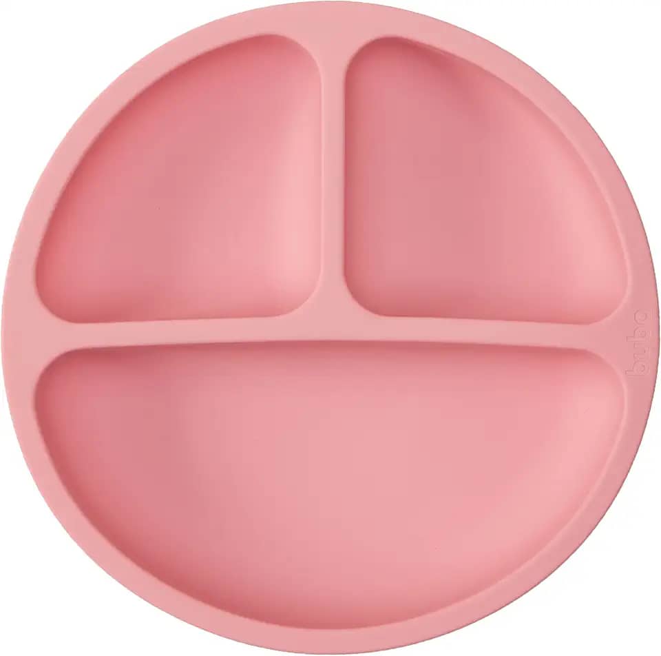 Buba Pratinho Em Silicone Com Ventosa Rosa