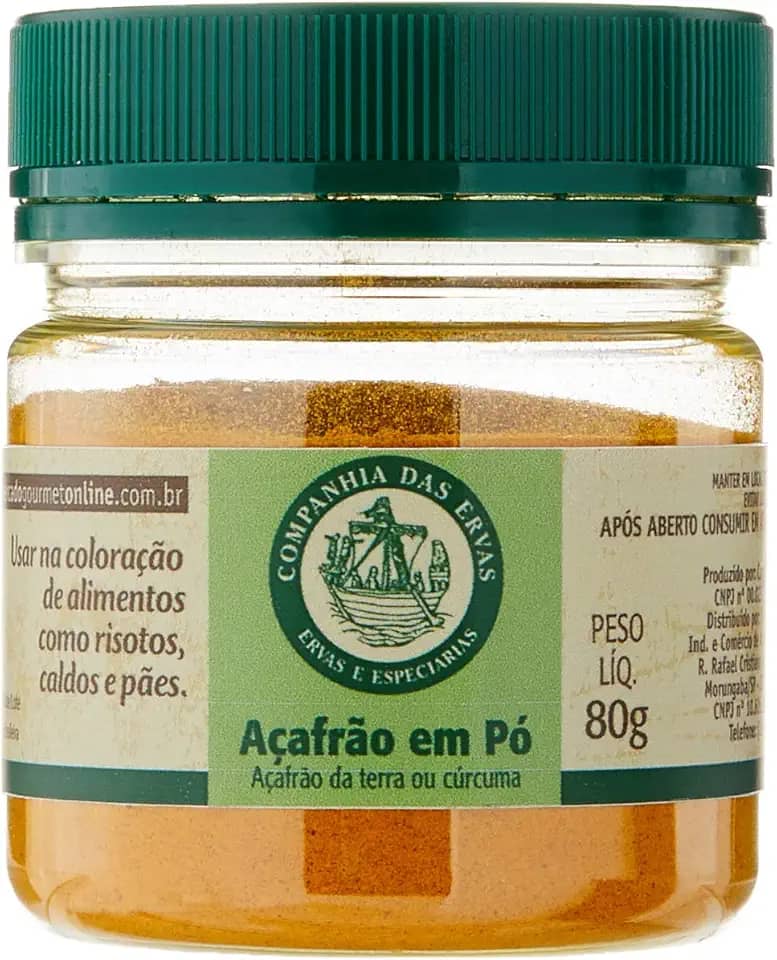 Companhia das Ervas Açafrão Em Póbr Companhia Das Ervas Pote Pet 80G