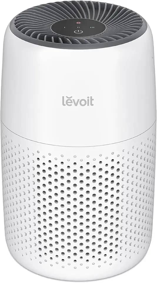 LEVOIT Purificador de ar para quarto doméstico, filtro de ar HEPA ultra silencioso com esponja de fragrância e 3 velocidades para dormir melhor, alergias, poeira, odor, animais de estimação, fumaça,