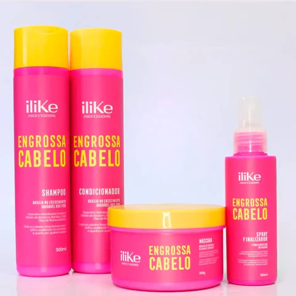 ILIKE ENGROSSA CABELO LINHA PROFISSIONAL Fios encorpados e com volume saudável - 5, 4, E 3 PRODUTOS (4 Produtos)
