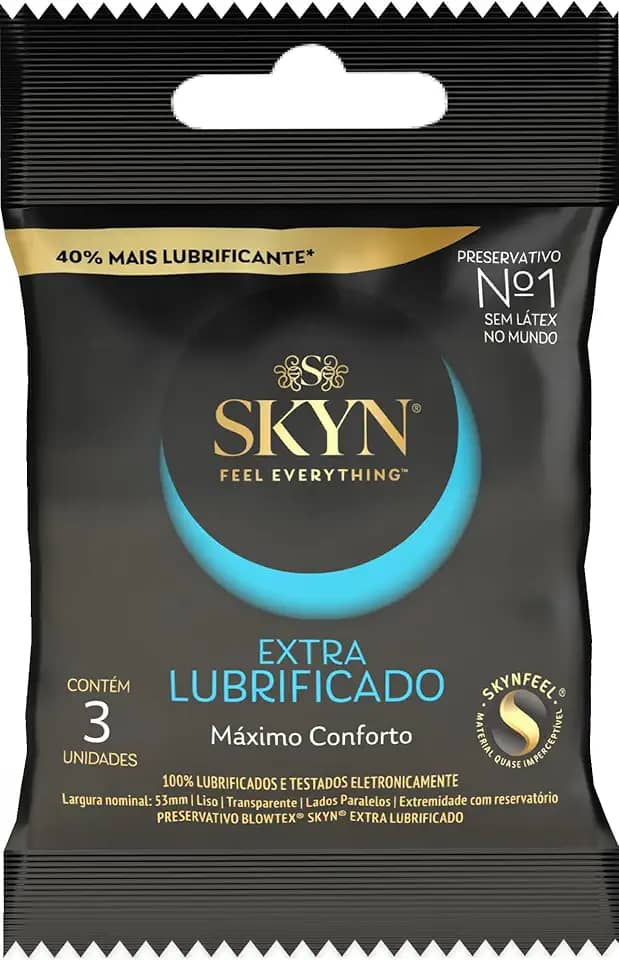 SKYN Preservativo Extra Lubrificado Com 3 Unidades