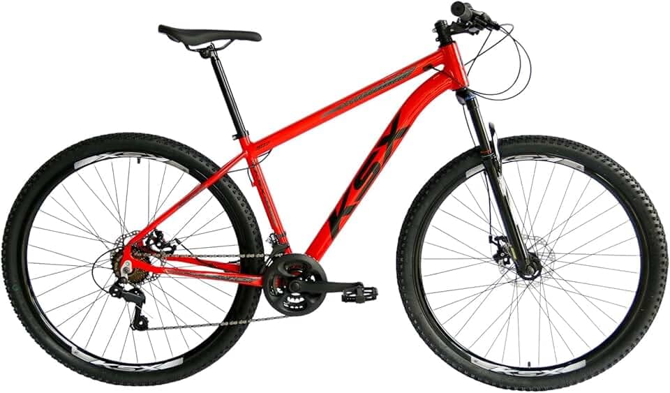 Bicicleta Bike Aro 29 KSW E KSX XLT 200 MTB Alumínio 21V Marchas Rapid Fire Cabeamento Superior Interno